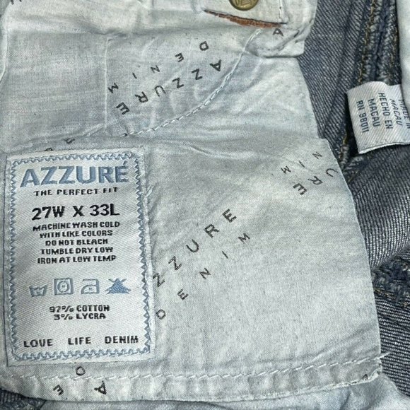 SOLD! AZZURE JEAN LOVE LIFE DENIM Jeans 5 Pocket Womens Size 27 - Picture 7 of 8